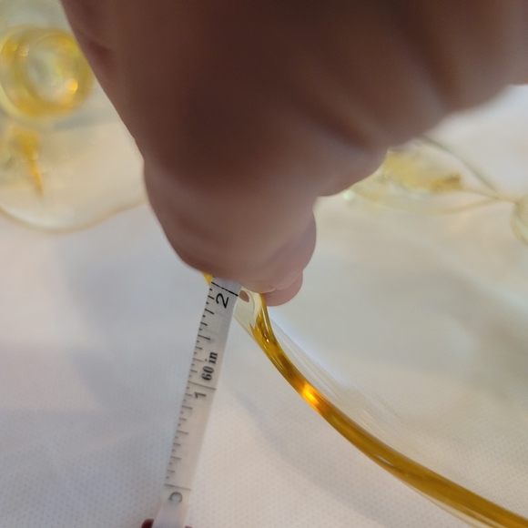 VTG. Lancaster Glass Petal Pattern Platter.  (663) - Picture 7 of 9